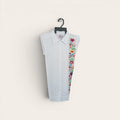 Guayabera de lino fino, bordado tropical