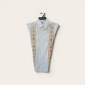 Guayabera lino fino doble bordado